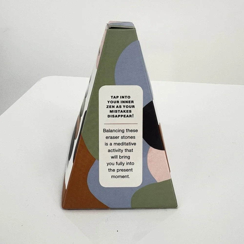 Stacking Stones: Eraser Set Novelty Gift, Artist Gift, Writer Gift - NEW/SEALED